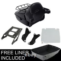 King Trunk Pad Mount Rack Docking Hardware Plate Fit For Harley Touring 14-25 24