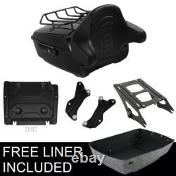 King Trunk Pad Rack Plate Docking Hardware Fit For Harley Tour Pak Touring 14-25
