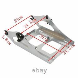 King Trunk Rack Pad Mount Plate Docking Fit For Harley Tour Pak Road Glide 14-24