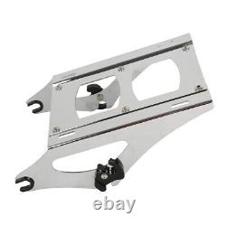 King Trunk Rack Pad Mount Plate Docking Fit For Harley Tour Pak Road Glide 14-24