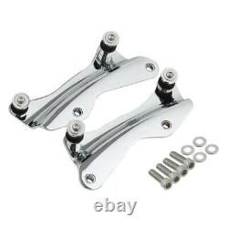 King Trunk Rack Pad Mount Plate Docking Fit For Harley Tour Pak Road Glide 14-24