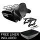 King Trunk Solo Mount Rack Fit For Harley Tour Pak Softail Standard Deluxe 18-22