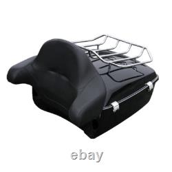 King Trunk Solo Mount Rack Fit For Harley Tour Pak Softail Standard Deluxe 18-22