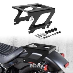King Trunk Solo Mount Rack Fit For Harley Tour Pak Softail Standard Deluxe 18-22