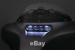 Kuryakyn Black Batwing Fairing LED Lighted Vent Accent Harley Touring 2014-2020