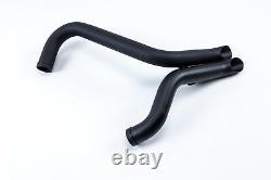 LAF 1.75 Drag Pipes Exhaust 85-05 Harley Softail Touring Dyna BLK WithO O2 BUNGS