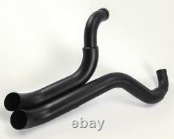 LAF 2.25 Drag Pipes Exhaust Harley Softail Touring Dyna Sportster 1984-2005 BLK
