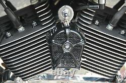 LeNale Engine Cooling Fan Black 93 08 Touring Harley Davidson New Design