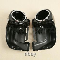 Lower Vented Fairing 6.5 Speaker Box Pod For Harley Touring 83-13 Painted Black