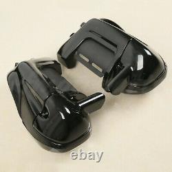 Lower Vented Fairing 6.5 Speaker Box Pod For Harley Touring 83-13 Painted Black