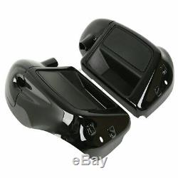 Lower Vented Fairing + 6.5 Speaker Box Pod For Harley Touring Glide FL 14-19 16