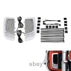 Lower Vented Fairing Speaker Pod Grill Signal Light Fit For Harley Touring 14-23