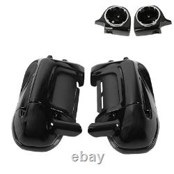 Lower Vented Leg 6.5'' Speakers Pods Engine Bar Fit For Harley Touring 2009-2013