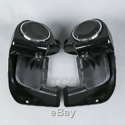 Lower Vented Leg Fairing + 6.5'' Speakers with Grills For Harley Touring 1983-2013