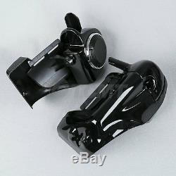 Lower Vented Leg Fairing + 6.5'' Speakers with Grills For Harley Touring 1983-2013