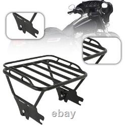 Luggage Rack Black Durable Fits For Harley Touring Road King 1997-2008 2007 1998