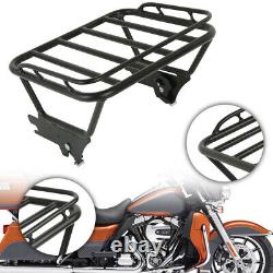 Luggage Rack Black Durable Fits For Harley Touring Road King 1997-2008 2007 1998