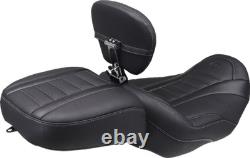 MUSTANG Deluxe Passenger Seat Wide Gunmetal Stitch FLT FLH 2023-2025