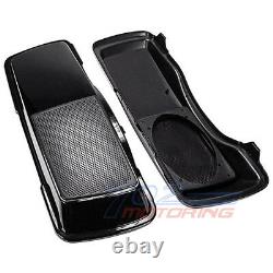 MUTAZUU STYLE CVO 6x9 SPEAKER LIDS BLACK FOR HARLEY TOURING SADDLEBAG 1998-2013