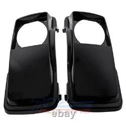 MUTAZUU STYLE CVO 6x9 SPEAKER LIDS BLACK FOR HARLEY TOURING SADDLEBAG 1998-2013