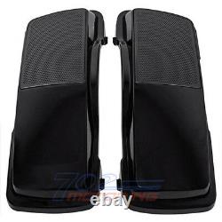 MUTAZUU STYLE CVO 6x9 SPEAKER LIDS BLACK FOR HARLEY TOURING SADDLEBAG 1998-2013