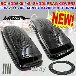 MUTAZUU STYLE CVO DUAL 6x9 SPEAKER SADDLE BAG LIDS FOR HARLEY TOURING 14 2019