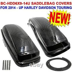 MUTAZUU STYLE CVO DUAL 6x9 SPEAKER SADDLE BAG LIDS FOR HARLEY TOURING 14 2019