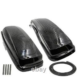 MUTAZUU STYLE CVO DUAL 6x9 SPEAKER SADDLE BAG LIDS FOR HARLEY TOURING 14 2019