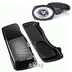 MUTAZUU STYLE CVO KENWOOD 6x9 SPEAKER LIDS FOR HARLEY TOURING SADDLEBAG 94-2013