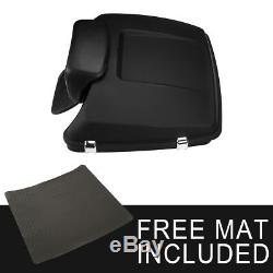 Matt Black 5.5 Razor Tour Pak Pack Trunk + Backrest For Harley Touring US 14-19