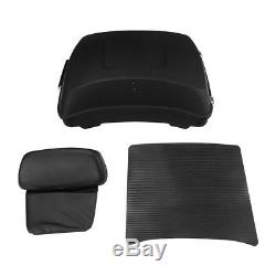 Matt Black 5.5 Razor Tour Pak Pack Trunk + Backrest For Harley Touring US 14-19