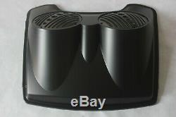 Matt/denim black Bagger Dual 8 Speaker Lid with Razor Tour Pak for 97-13 Harley