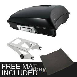 Matte Black 5.5 Razor Trunk Mount Rack Fit For Harley Tour-Pak Road Glide 14-22