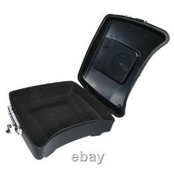 Matte Black Chopped Trunk Backrest Mount Fit For Harley Tour Pak Touring 2009-13