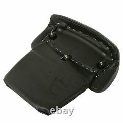 Matte Black Chopped Trunk Backrest Mount Fit For Harley Tour Pak Touring 2009-13