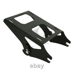 Matte Black Chopped Trunk Mount Fit For Harley Touring Tour Pak Road Glide 14-22