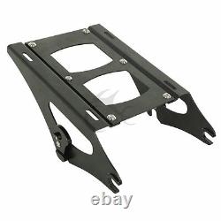 Matte Black Chopped Trunk Mount Rack Fit For Harley Tour Pak Touring Glide 14-21