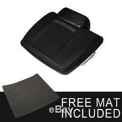 Matte Black Razor Tour Pak Pack Trunk with Backrest For Harley Touring 2014-19 18