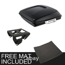 Matte Black Razor Trunk Solo Rack Fit For Harley Tour Pak Street Glide 14-23 22