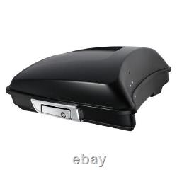 Matte Black Razor Trunk Solo Rack Fit For Harley Tour Pak Street Glide 14-23 22