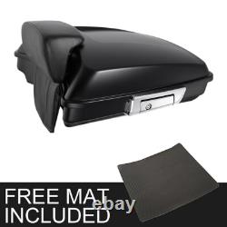 Matte Black Razor Trunk W? Backrest Fit For Harley Touring Road Glide 97-13