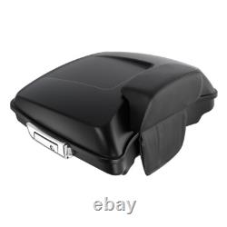 Matte Black Razor Trunk W? Backrest Fit For Harley Touring Road Glide 97-13