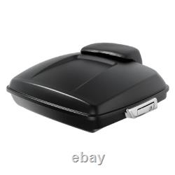 Matte Black Razor Trunk W? Backrest Fit For Harley Touring Road Glide 97-13