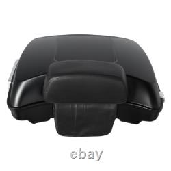 Matte Black Razor Trunk W? Backrest Fit For Harley Touring Road Glide 97-13