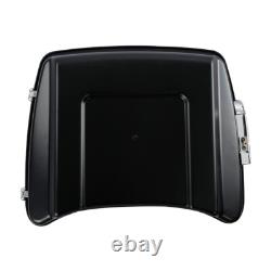Matte Black Razor Trunk W? Backrest Fit For Harley Touring Road Glide 97-13