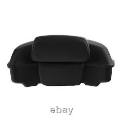 Matte Black Trunk Backrest Mount Docking Fit For Harley Tour Pak Touring 14-2022