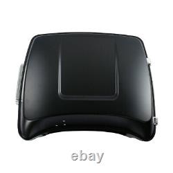 Matte Black Trunk Backrest Pad Fit For Harley Touring Tour Pak Road King 14-2022