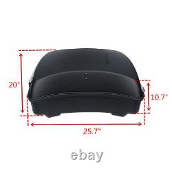 Matte Chopped Pack Trunk 2 Up Rack Fit For Harley Tour Pack Road Glide 2009-2013