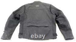 Mens harley davidson FXRG jacket L black nylon waterproof armor reflective bar