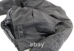 Mens harley davidson FXRG jacket L black nylon waterproof armor reflective bar
